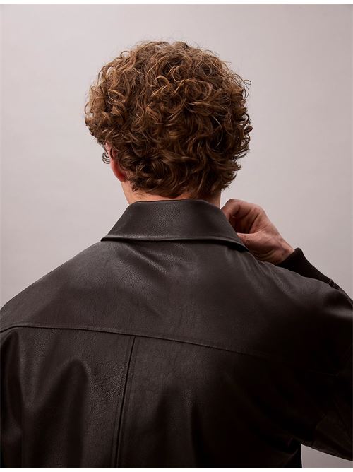 ls faux leather bomber jkt CALVIN KLEIN JEANS | LV04RF403GUB1